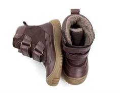 Pom Pom vinterstøvle dark plum med TEX